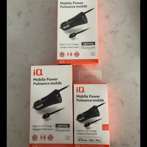 3 iPhone Chargers
